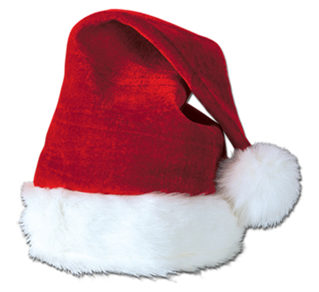 plush santa hats bulk