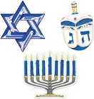 Hanukkah Cutouts - Assorted, 9.5" image number null
