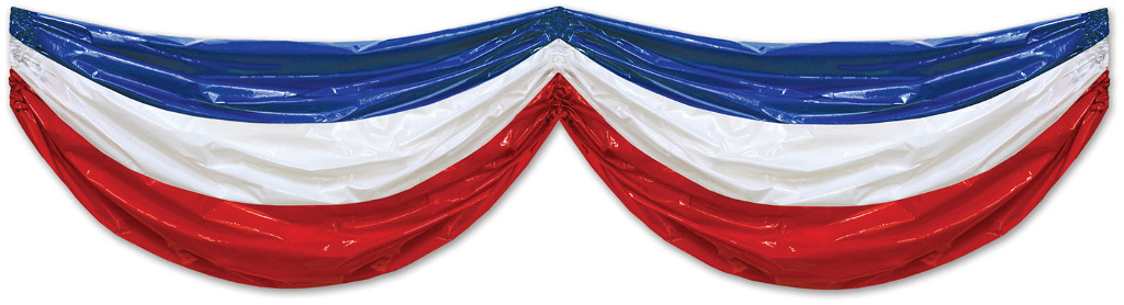 Wholesale Fourth of July Bunting - Plastic, 3' x 15'