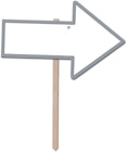 Blank Arrow Yard Signs - 9.75" x 15.25" image number null