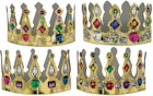 Printed Jeweled Crowns - Assorted, 4" image number null