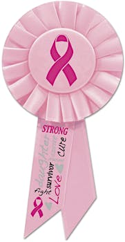Pink Paper Ribbons for Breast Cancer Awareness Month. Pink Ribbon Shaped  Donation Ribbons for Donations, Fundraising & Decorations (1 Pack - 50