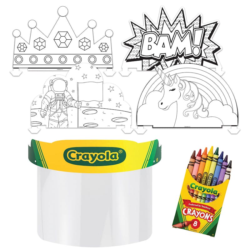Crayola Color Your Own Face Shield Kit