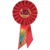 Bachelorette Rosettes - Red, 3.25" x 6.5"