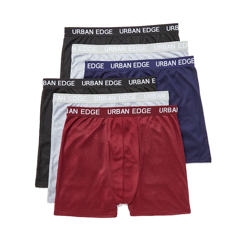 Urban Edge Boxer Brief - Assorted Colors  M-2XL- 6 Pack