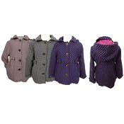 Girls' Winter Jackets - 2T-6, Polka Dot, 3 Colors