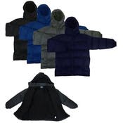 Men's Hooded Jackets - Fleece Lining, S-2X, Assorted Colors