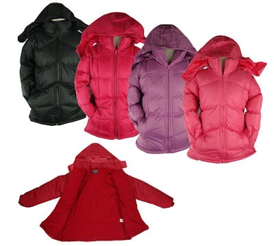 Girls' Hooded Jackets - Size 4-18, Assorted Colors