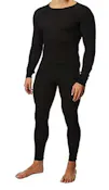 Thermal Underwear Sets - Black, Small