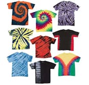 Kids' Irregular T-Shirts, Assorted Tie Dye, XLarge