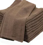Wash Cloths - Brown, 12x12"