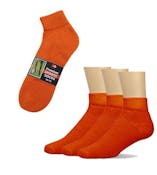 Men's Ankle Socks - Orange, Size 10-13