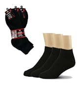 Men's Ankle Socks - Black, 10-13
