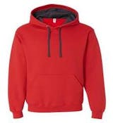 Sofspun&reg; Hooded Sweatshirts, Fiery Red, Medium