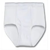 Cotton Plus Men's Briefs - White, Medium