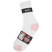 Premium Sports Socks - White, Pink, Size 9-11