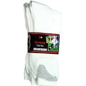 Men's Crew Socks - White, Size 10-13