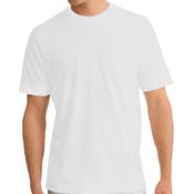 Crew Neck T-Shirts - White, Large