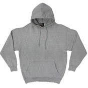 Cotton Plus Hooded Sweatshirts - Gray, Large