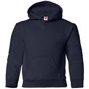 Kids' Hooded Pullover, Navy, Small