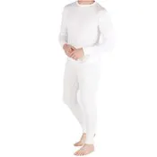 Men's Thermal Underwear Sets - White, 2XL