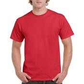 Irregular Gildan Short Sleeve T-Shirts - Red, XL