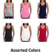 Women's Irregular Tank Tops - Assorted, XL