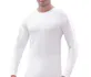Men's Thermal Tops - White, Large