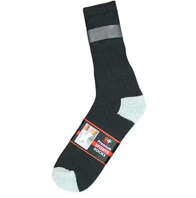 Women's Sports Socks - Black, Size 9-11