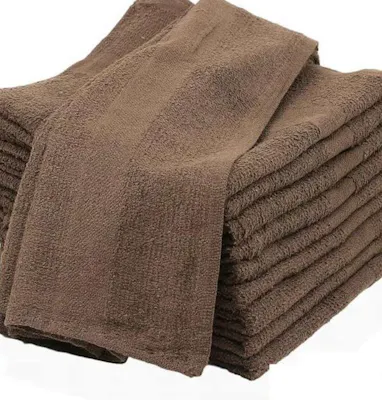 Wash Cloths - Brown, 12x12"