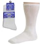 Diabetic Crew Socks, White, Large (1 of 2)