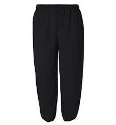 Elastic-Bottom Sweatpants, Black, 2X