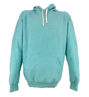 Raglan Hooded Pullovers, Carribean Blue, Large