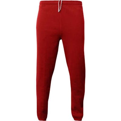 Adult Fleece Sweatpants, Scarlet Red, XS