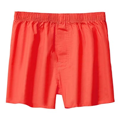 Cotton Rich Boxer Shorts, Orange, Large, 12pk