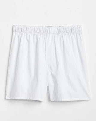 Cotton Rich Boxer Shorts, White, Large, 12pk