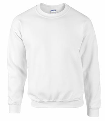 Gildan Sweatshirt - White, 2 X