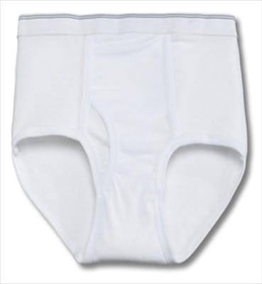Cotton Plus Men's Briefs - White, 6XL