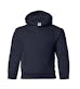 Kids' Hooded Pullover, Navy, Large