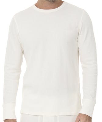 Cotton Plus Men's Thermal Top - White, 3XL
