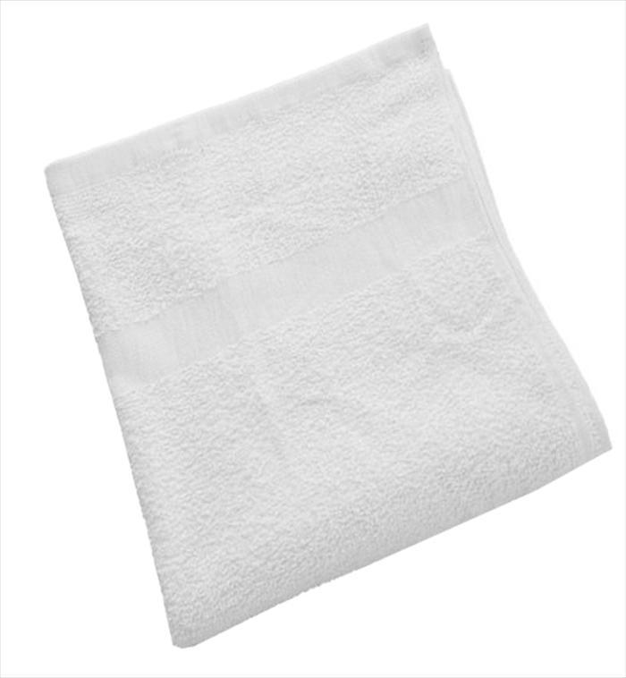 Wholesale Bath Towels White with Cam Border - In Bulk Cases