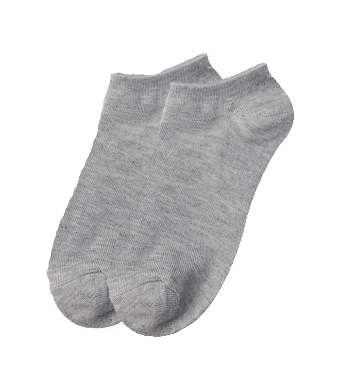 Wholesale Irregular Low Cut Socks - Grey, 9-11, 3 Pack | DollarDays