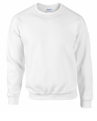 Irregular Gildan Sweatshirt, White, 4X