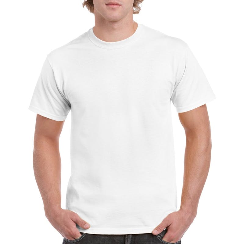 Irregular Gildan T-Shirts - White  2 X