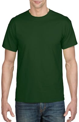 Irregular Gildan T-Shirts - Forest Green, Large