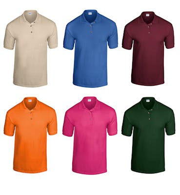 Irregular Gildan Polo Shirts - Assorted, Large
