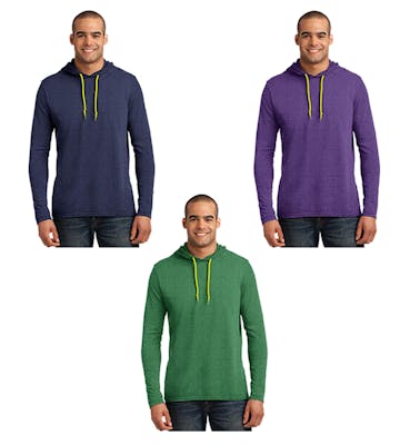 Anvil Men's Lightweight Long-Sleeve Hooded T-Shirt - Assorted, 3X