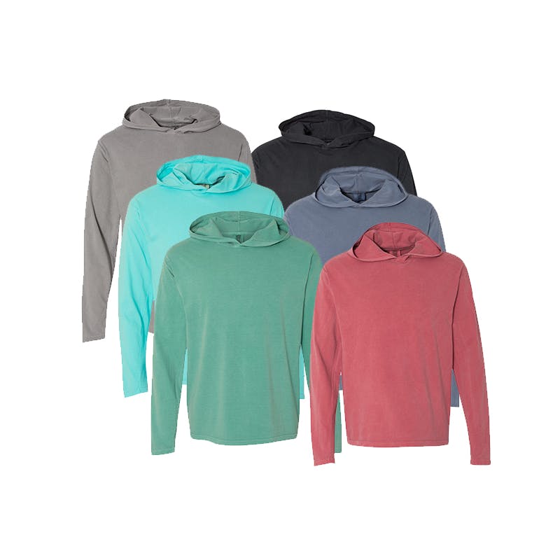 Comfort Colors Irregular Hooded Long-Sleeve Tee - Assorted  XL