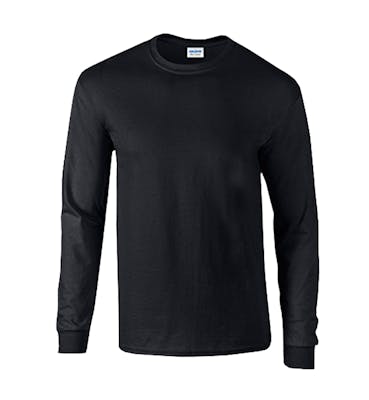 Irregular Gildan Long-Sleeve T-Shirt - Black, XL