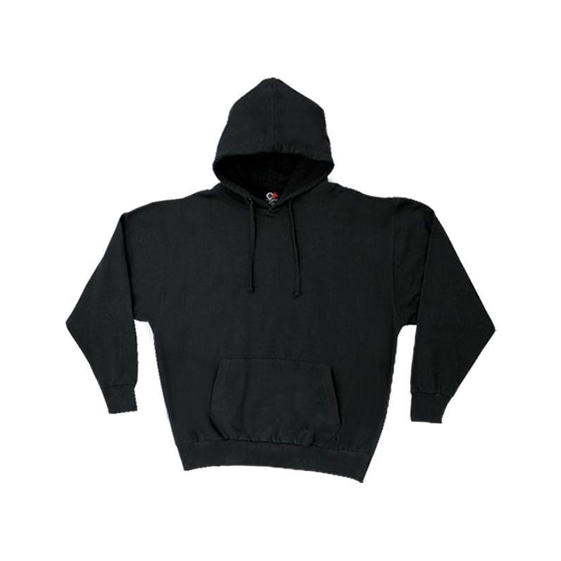 Cotton Plus Men's Hooded Pullover - Black  3X
